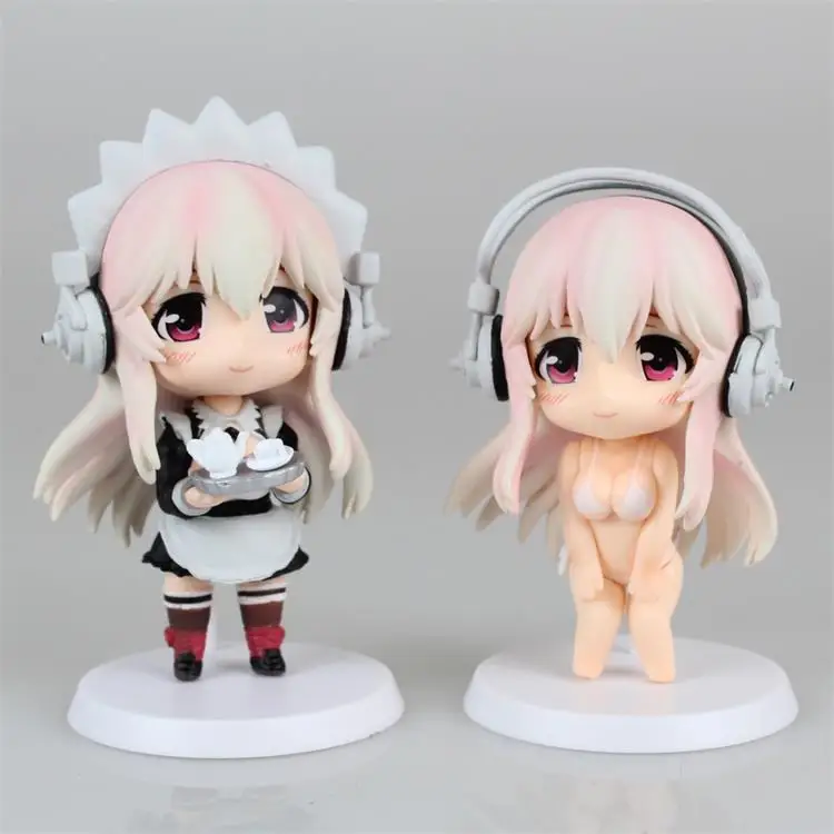 Japanese Anime Super Sonic working set Q ver Sonico action figures in swimsuit/maid PVC 10cm model toys new sexy cute girl doll
Japanese Anime Super Sonic working set Q ver Sonico action figures in swimsuit/maid PVC 10cm model toys new sexy cute girl doll