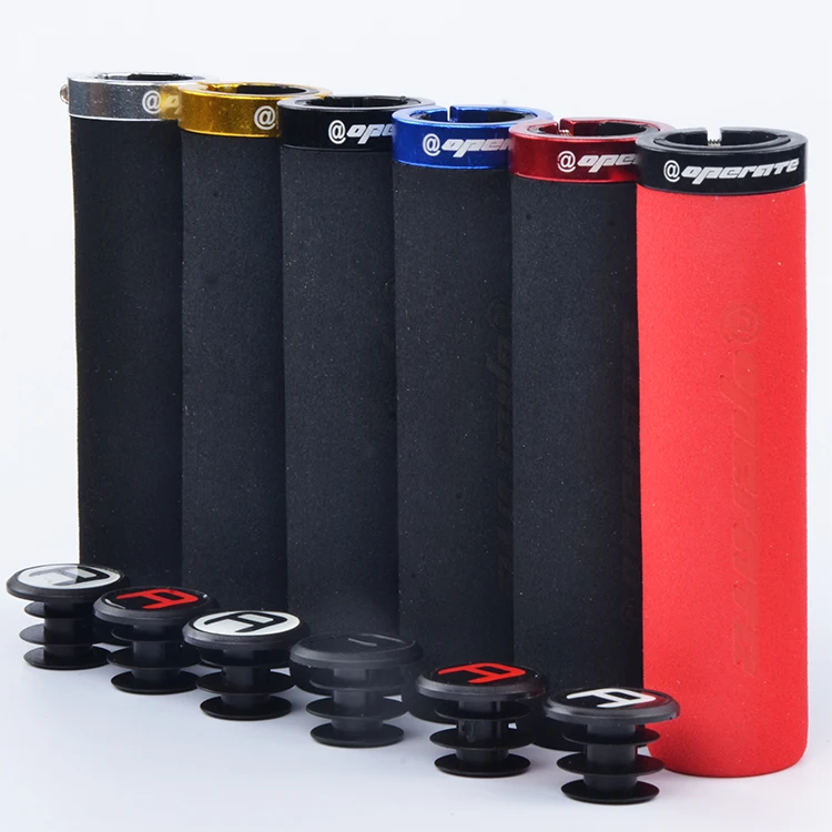 Pair~ Red ODI O Grip 144mm BMX Grip