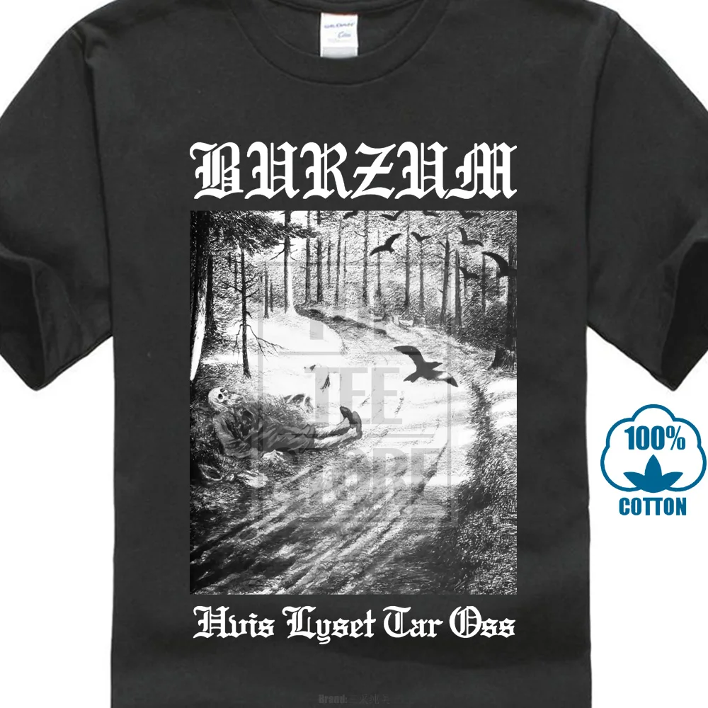 Casual Plus Size T Shirts Hip Hop Style Tops Tee S 2xl Burzum Hvis Lyset Tar Oss T Shirt Hot Sell 2019 Fashion
Casual Plus Size T Shirts Hip Hop Style Tops Tee S 2xl Burzum Hvis Lyset Tar Oss T Shirt Hot Sell 2019 Fashion