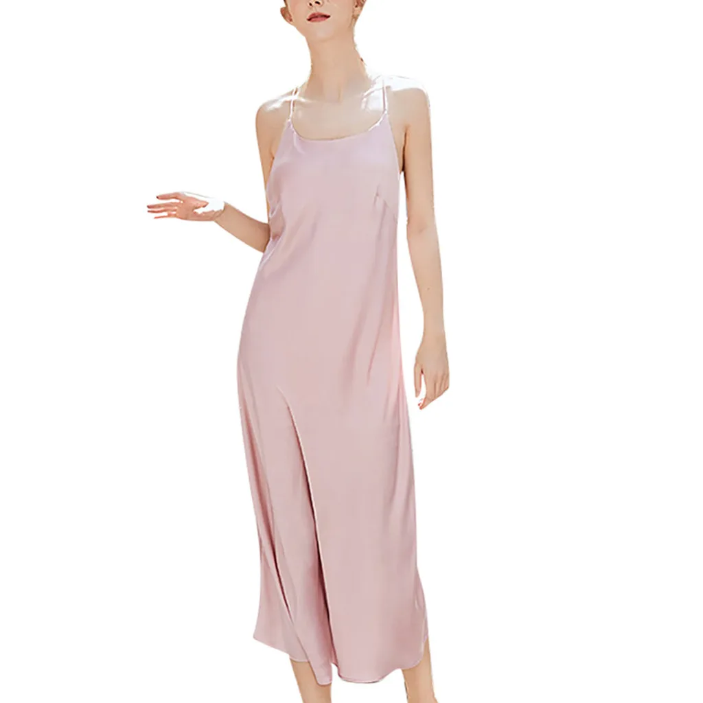 Women Sexy Sleepwear Sling Satin Long Nightdress Lingerie Underwear night dress home dress nuisette femme de nuit #P3
Women Sexy Sleepwear Sling Satin Long Nightdress Lingerie Underwear night dress home dress nuisette femme de nuit #P3