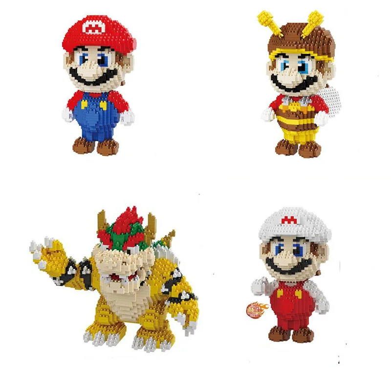 Mini Brick Super Mario bros Red White Bee Block Bowser Diy Game Character cartoon Building Toy For Children no box
Mini Brick Super Mario bros Red White Bee Block Bowser Diy Game Character cartoon Building Toy For Children no box