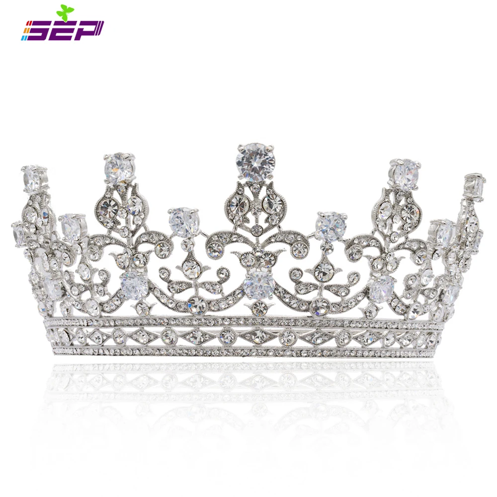 New Crystals Rhinestone Big Wedding Bride Tiara Crown Women Hair Jewelry Accessories with CZ 17363R
New Crystals Rhinestone Big Wedding Bride Tiara Crown Women Hair Jewelry Accessories with CZ 17363R