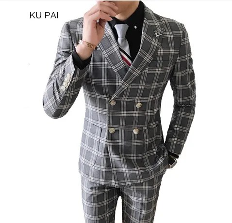 2017 new Korean men's self-cultivation double-breasted lattice small Blazer jacket hair stylist business men's wedding Blazer
2017 new Korean men's self-cultivation double-breasted lattice small Blazer jacket hair stylist business men's wedding Blazer