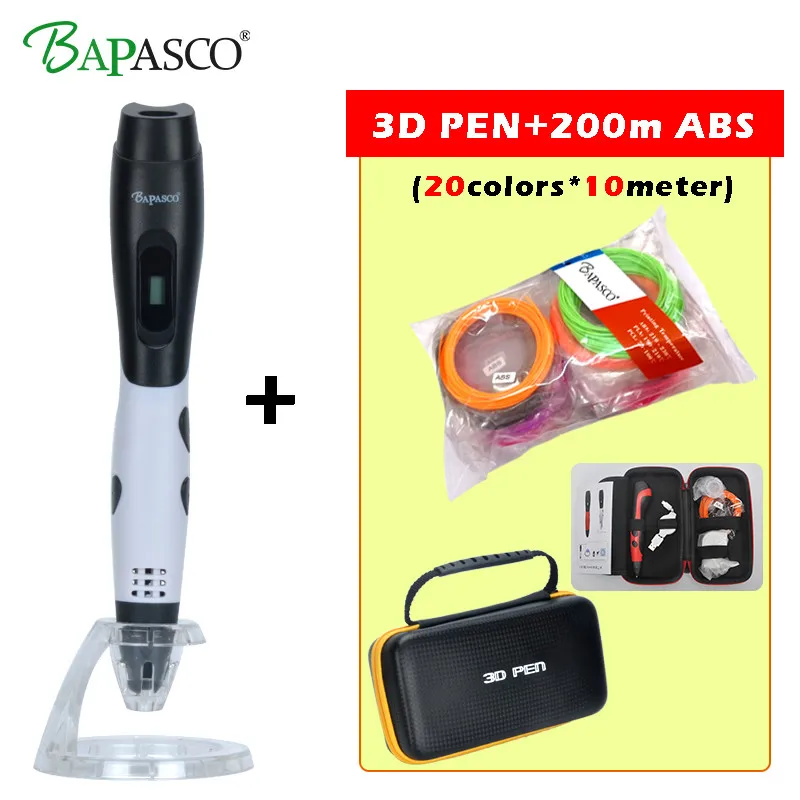 BAPASCO New 3D Printing Pens 5V 3D Pen Pencil 3D Drawing Pens with 200M ABS Filament For Kids Child Education Tools Hobbies Toys
BAPASCO New 3D Printing Pens 5V 3D Pen Pencil 3D Drawing Pens with 200M ABS Filament For Kids Child Education Tools Hobbies Toys