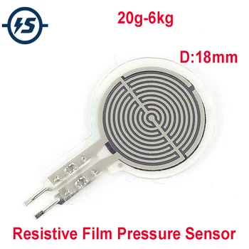 20g-6000g 6kg Resistive Film Pressure Sensor 18mm Flexible Force Sensitive Resistor for Robot Wearable Device
20g-6000g 6kg Resistive Film Pressure Sensor 18mm Flexible Force Sensitive Resistor for Robot Wearable Device