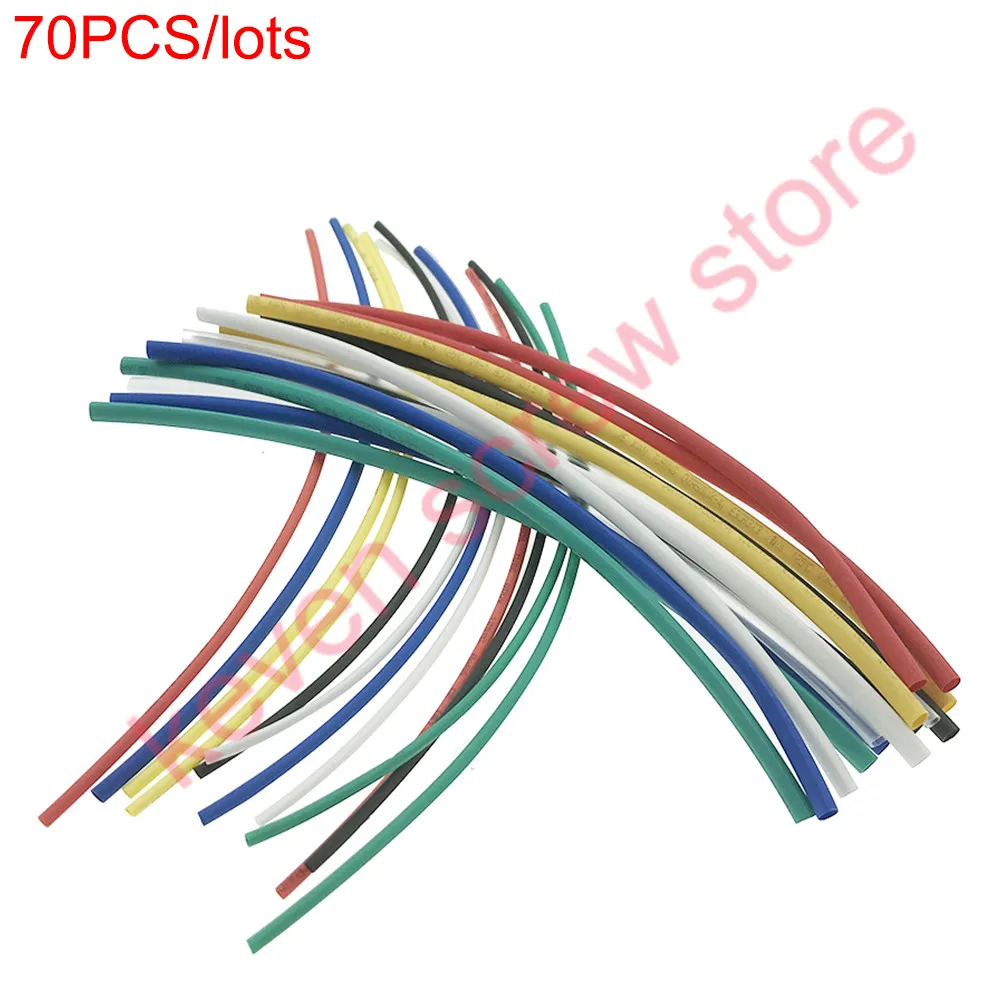 70 pcs/lots Flame Retardant Durable 7 Color Assorted Colors Ratio 2:1 Polyolefin Heat Shrink Tubing Tube Kits Shrinkable Tubing
70 pcs/lots Flame Retardant Durable 7 Color Assorted Colors Ratio 2:1 Polyolefin Heat Shrink Tubing Tube Kits Shrinkable Tubing