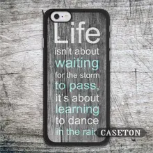 Dance In The Rain Quote font b Case b font For font b iPhone b font