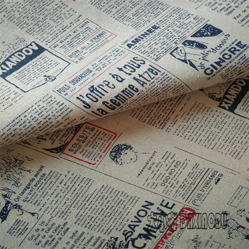 50x150cm Cotton Linen Fabric Print Vintage English Newspaper DIY Home Deco Table Cover Bag 8253
50x150cm Cotton Linen Fabric Print Vintage English Newspaper DIY Home Deco Table Cover Bag 8253