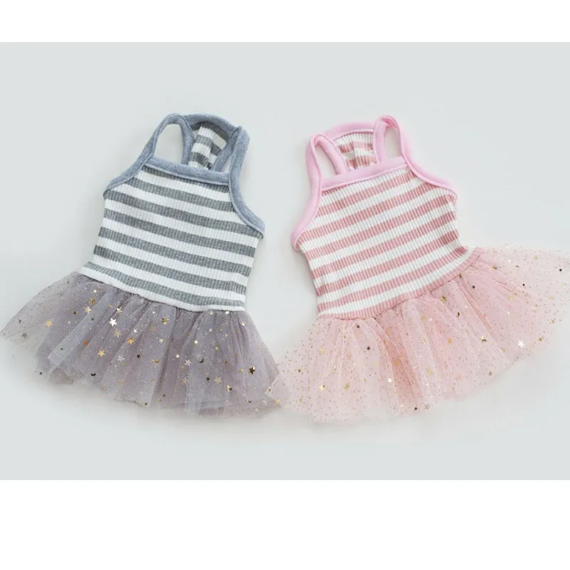 Striped Pet Clothes Dog Dress Summer Small Dogs Skirt Chihuahua Star Sling Leisure Puppy Dog Cat Princess Party Clothing Dress#5
Striped Pet Clothes Dog Dress Summer Small Dogs Skirt Chihuahua Star Sling Leisure Puppy Dog Cat Princess Party Clothing Dress#5