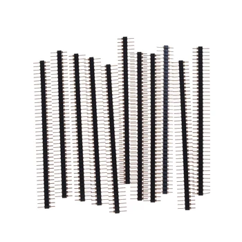 ZLinKJ 10pcs/lot Connector Gold Plated Straight Round Pin Header Strip Single Row 40 Pin 2.54mm Male Connector Breakable Strip
ZLinKJ 10pcs/lot Connector Gold Plated Straight Round Pin Header Strip Single Row 40 Pin 2.54mm Male Connector Breakable Strip