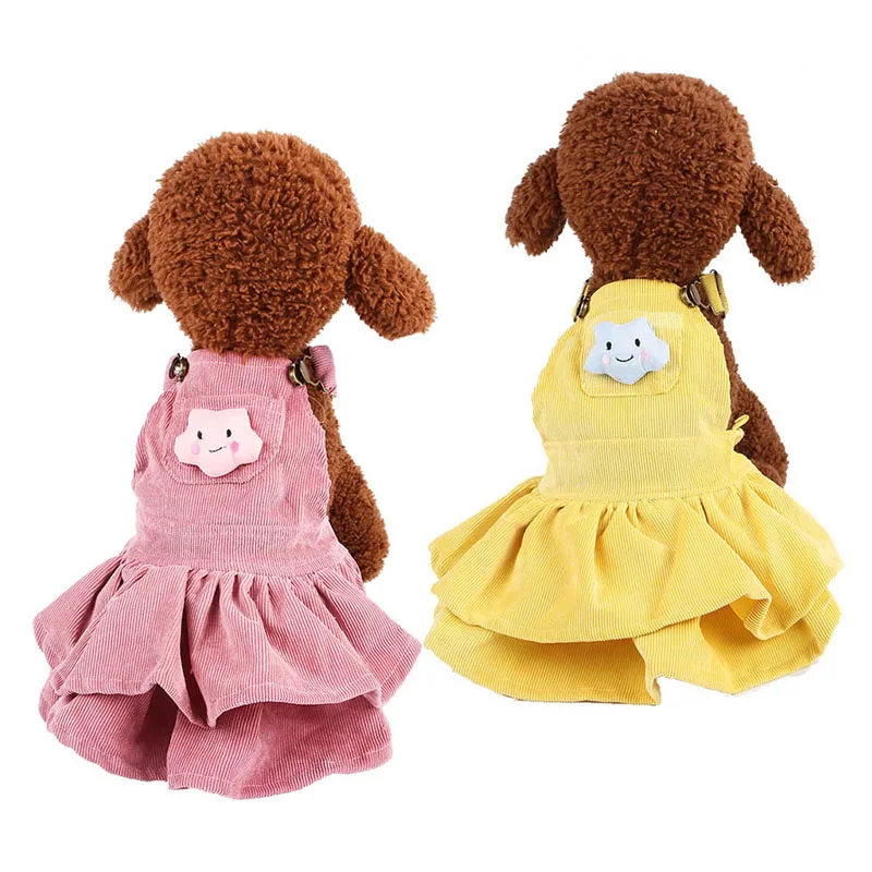 1 Pcs Pet Dog Clothes Cute Pink Yellow Corduroy Bib Dress Ruffle Hem Warm Dress WXV Sale
1 Pcs Pet Dog Clothes Cute Pink Yellow Corduroy Bib Dress Ruffle Hem Warm Dress WXV Sale