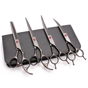 4Pcs Suit 7" 19.5cm Engraving Logo Pets Hair Shears Cutting+Thinning+UP&Down Curved Shears Dog Cat Shears Grooming-for-dog C3002
4Pcs Suit 7" 19.5cm Engraving Logo Pets Hair Shears Cutting+Thinning+UP&Down Curved Shears Dog Cat Shears Grooming-for-dog C3002