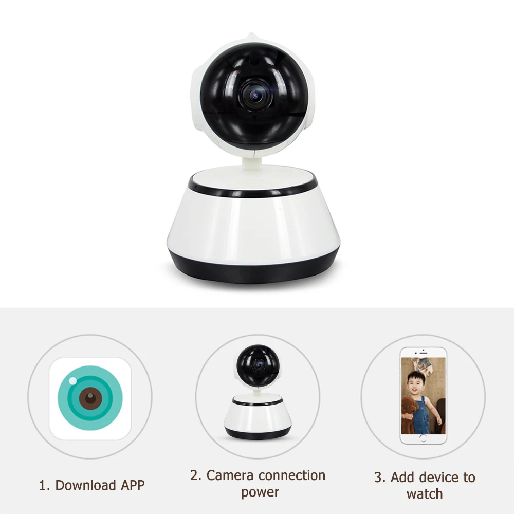 720P HD Wifi mini Ip Wireless APP Control IR Night Vision camera for Baby Sleeping Monitor
720P HD Wifi mini Ip Wireless APP Control IR Night Vision camera for Baby Sleeping Monitor