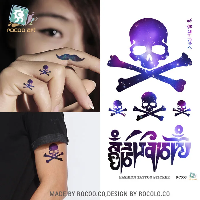 Body Art Beauty Makeup Purple Colorful Sexy Skull Tattoo 46D Waterproof Temporary Tattoo Stickers Sexy
Body Art Beauty Makeup Purple Colorful Sexy Skull Tattoo 46D Waterproof Temporary Tattoo Stickers Sexy