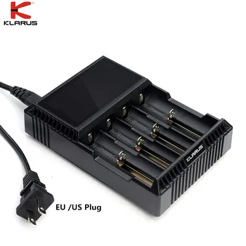 Battery Charger KLARUS CH4S LCD Screen Ni-MH/Ni-CD Li-ion Smart Charger for Li-ion Ni-MH 26650 18650 14500 16340 AA batteries
