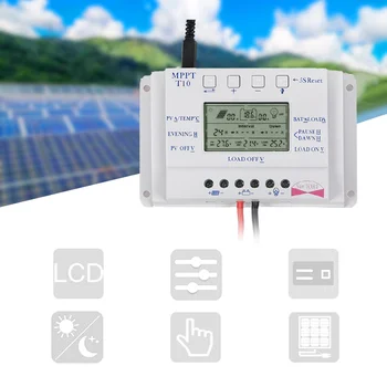 12V/24V 10/20/30/40A MPPT Auto LCD Display Solar Charge Regulator Controller With Load Dual Timer Control For Street LightSystem
12V/24V 10/20/30/40A MPPT Auto LCD Display Solar Charge Regulator Controller With Load Dual Timer Control For Street LightSystem
