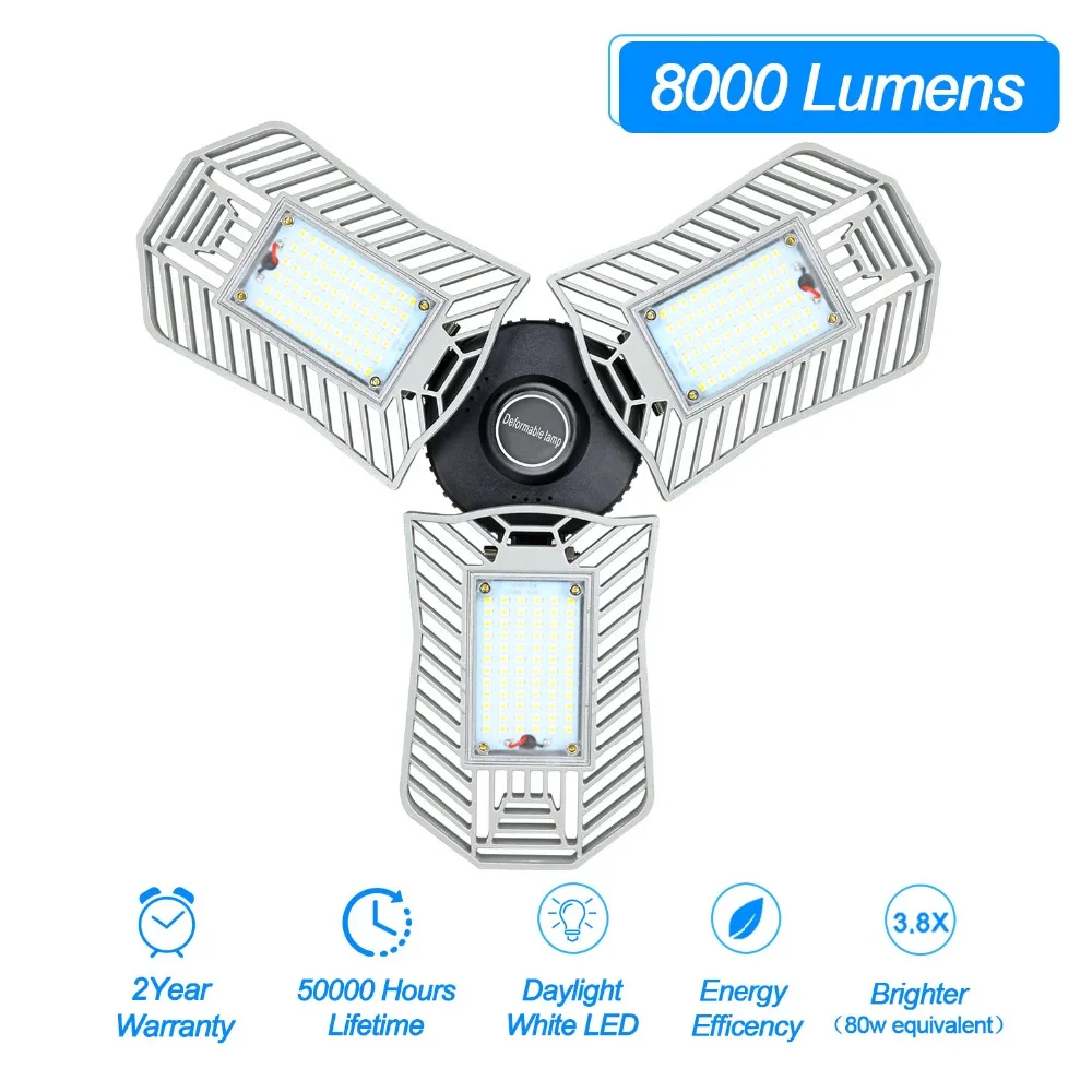 80W 60W E27 Bulb Led Deformable Lamp Radar Indoor Light LED SMD 2835 Studio Garage Industrial Warehouse Mining Lamp
80W 60W E27 Bulb Led Deformable Lamp Radar Indoor Light LED SMD 2835 Studio Garage Industrial Warehouse Mining Lamp