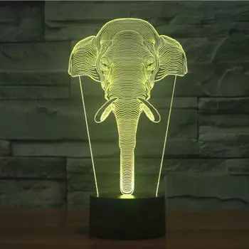 Novelty Luminaria Led 3d Lamp New Colorful Elephant Acrylic Visual Stereo Table Lamps Led Touch Switch Gif Led Night Light
Novelty Luminaria Led 3d Lamp New Colorful Elephant Acrylic Visual Stereo Table Lamps Led Touch Switch Gif Led Night Light