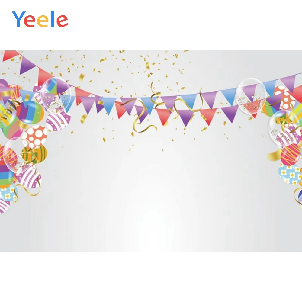 Yeele Colorful Flags Balloon Ribbon Birthday Portrait Photography Backgrounds Wall Photographic Backdrops Props For Photo Studio
Yeele Colorful Flags Balloon Ribbon Birthday Portrait Photography Backgrounds Wall Photographic Backdrops Props For Photo Studio
