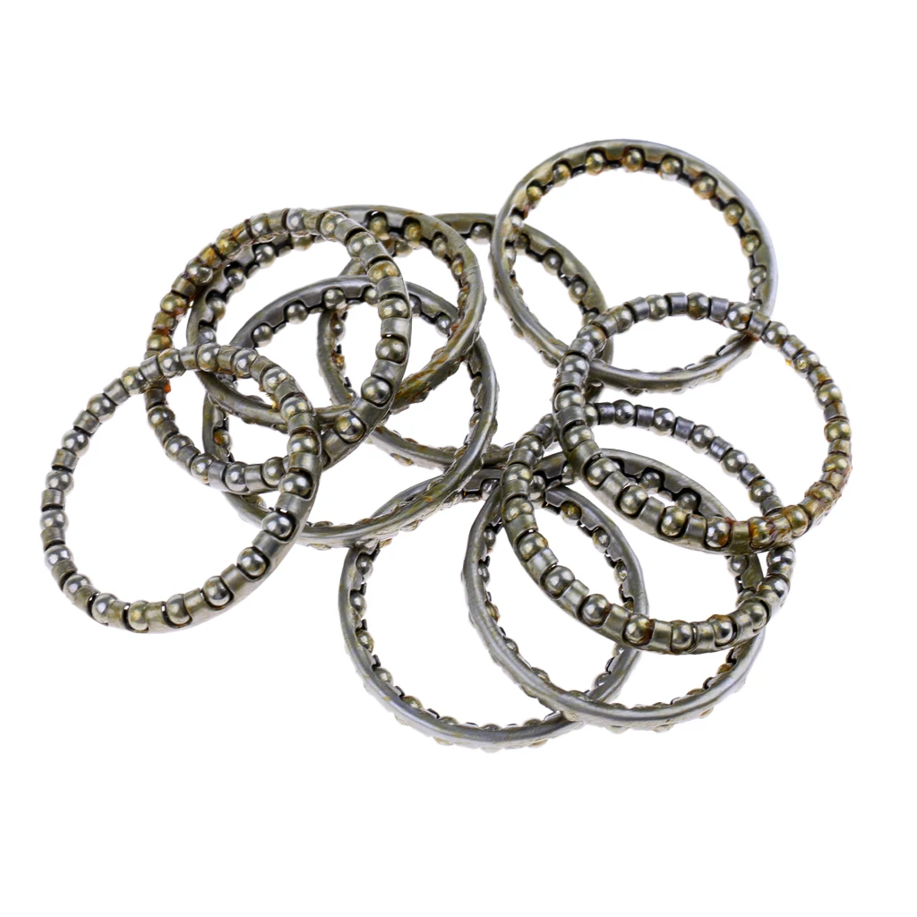 10Pcs Steel Mountain Road Bike Headset Retainer Bearing Fit ID33mm OD44mm Headset Bearing Steel Ball Retainer Bike Part 10Pcs Steel Mountain Road Bike Headset Retainer Bearing Fit ID33mm OD44mm Headset Bearing Steel Ball Retainer Bike Part