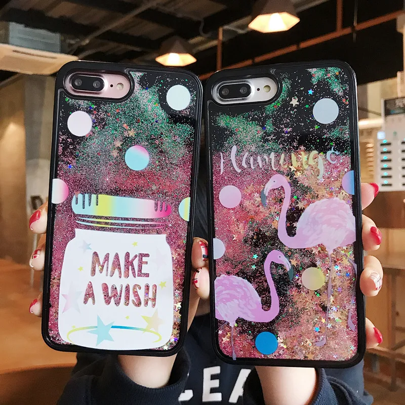 Quicksand Case For iPhone X Flamingo Phone Cases For iPhone 6 6s 6 7 8 Plus XS MAX XR Bling Dynamic Sequins black Back Cover
Quicksand Case For iPhone X Flamingo Phone Cases For iPhone 6 6s 6 7 8 Plus XS MAX XR Bling Dynamic Sequins black Back Cover