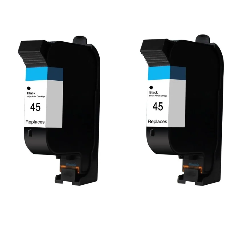 2Pcs Compatible 45 Black Ink Cartridge 51645 51645A Replacement for HP 710C 870CXI 830C 880C 890C 895CXI 930C 950C Printer
2Pcs Compatible 45 Black Ink Cartridge 51645 51645A Replacement for HP 710C 870CXI 830C 880C 890C 895CXI 930C 950C Printer