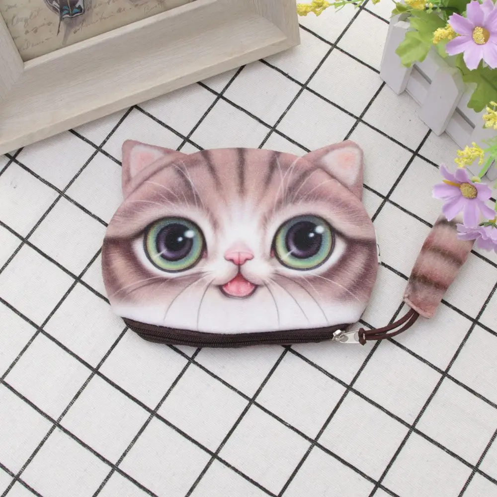 New Cute 3D Animal Face Zipper Case Cat Coin Purse Female Wallet Child Purse Makeup Buggy Bag Pouch
New Cute 3D Animal Face Zipper Case Cat Coin Purse Female Wallet Child Purse Makeup Buggy Bag Pouch