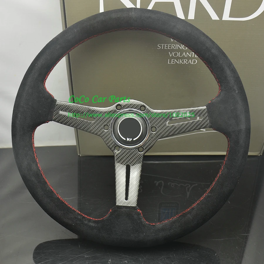 Suede Leather Racing Car Steering Wheel 14 Inch Carbon Fiber Deep Dish Racing Steering Wheel Game Steering Wheel
Suede Leather Racing Car Steering Wheel 14 Inch Carbon Fiber Deep Dish Racing Steering Wheel Game Steering Wheel