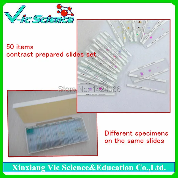50 items contrast prepared slides set(different observation specimens on one slides)
50 items contrast prepared slides set(different observation specimens on one slides)
