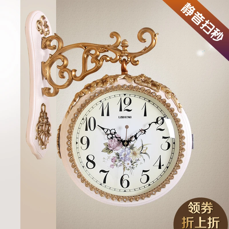 2018 Real Hot Sale Saat Klok Double-sided Wall-watch, Living Room, Two-sided Clock, American Retro-style Silent Clock 8075
2018 Real Hot Sale Saat Klok Double-sided Wall-watch, Living Room, Two-sided Clock, American Retro-style Silent Clock 8075