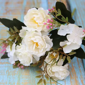 Europe Mini Peony Silk Flowers Wedding Decorative Bouquet Roses Artificial Flowers Small Fake Flowers for Home Decoration A12340 
Europe Mini Peony Silk Flowers Wedding Decorative Bouquet Roses Artificial Flowers Small Fake Flowers for Home Decoration A12340