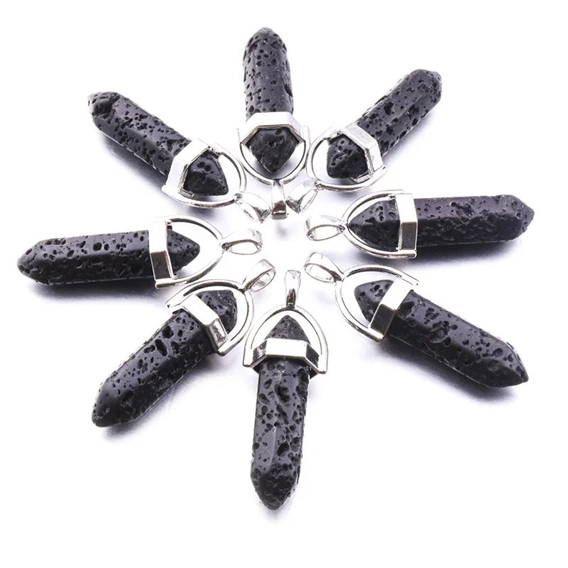 Hexagonal Prism Black Lava Stone Charms Aromatherapy Essential Oil Perfume Diffuser Pendant for lava necklace
Hexagonal Prism Black Lava Stone Charms Aromatherapy Essential Oil Perfume Diffuser Pendant for lava necklace