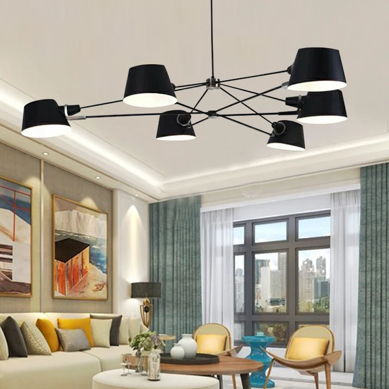 Nordic Livingroom Chandelier Light Modern Simple E27 LED Bulb Black Diningroom Light American Cafe Dress Room Creative Design
Nordic Livingroom Chandelier Light Modern Simple E27 LED Bulb Black Diningroom Light American Cafe Dress Room Creative Design