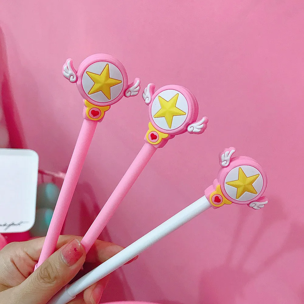 white Pink Cute card captor cardcaptor sakura clear cards Sealing dream Wand star pen Model Toys for Child/Girl Gift
white Pink Cute card captor cardcaptor sakura clear cards Sealing dream Wand star pen Model Toys for Child/Girl Gift