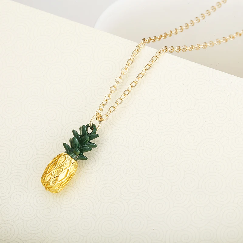 Новое модное ожерелье звено цепи с ананасом подвеска плодами ананаса ожерелья