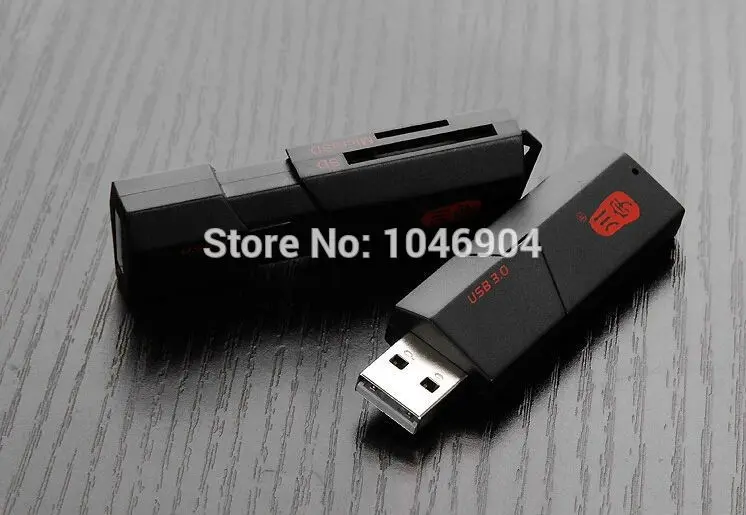 

Superspeed 2 in 1 USB 3.0 SDHC SDXC Micro SD Card Reader SD/MicroSD/TF Trans-flash Card USB3.0 Adapter