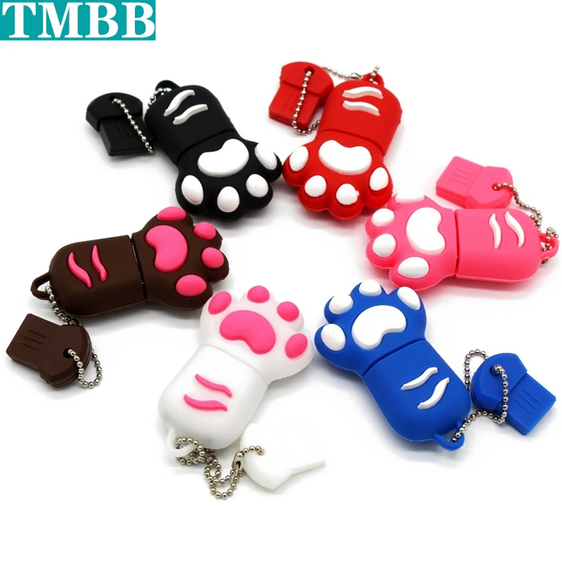 

capacity pink cat Paw tiger Paw 512G 256G 128G 64GB 32GB 1T Flash Drives thumb pendrive 32GB 16GB 8G memory stick u disk cartoon