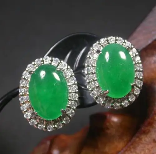 Free Shipping >>>> new hot Gold Plate Icy Green JADE Earrings Earring Cabochon Diamond (Imitation) 272143
Free Shipping >>>> new hot Gold Plate Icy Green JADE Earrings Earring Cabochon Diamond (Imitation) 272143
