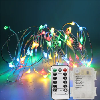 5M 50leds Copper Wire String Lights With Remote Controller AA Battery Operated Fairy Lights String Garland Wedding Lights
5M 50leds Copper Wire String Lights With Remote Controller AA Battery Operated Fairy Lights String Garland Wedding Lights