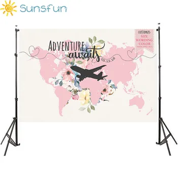 Sunsfun 7x5ft World Map Plane Air Balloons Travel Birthday Party Custom Photo Studio Background Backdrop Vinyl
Sunsfun 7x5ft World Map Plane Air Balloons Travel Birthday Party Custom Photo Studio Background Backdrop Vinyl