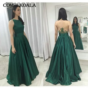 Elegant Women Prom Dress 2019 Sexy See Through Back Glossy Satin Formal Evening Dresses Plus Size Custom Cheap Long Party Gowns
Elegant Women Prom Dress 2019 Sexy See Through Back Glossy Satin Formal Evening Dresses Plus Size Custom Cheap Long Party Gowns