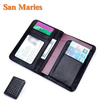 San Maries NEW Men Sheepskin Genuine Leather Knitting Wallet Classic Wallets And Purses Money Bags Travel Passport Cover
San Maries NEW Men Sheepskin Genuine Leather Knitting Wallet Classic Wallets And Purses Money Bags Travel Passport Cover