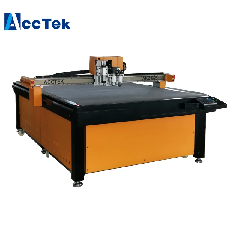 AccTek 1600*2500mm KT board, PVC, Leather, Foam board cutter, Flatbed vibrating knife cutting machine factory price
AccTek 1600*2500mm KT board, PVC, Leather, Foam board cutter, Flatbed vibrating knife cutting machine factory price