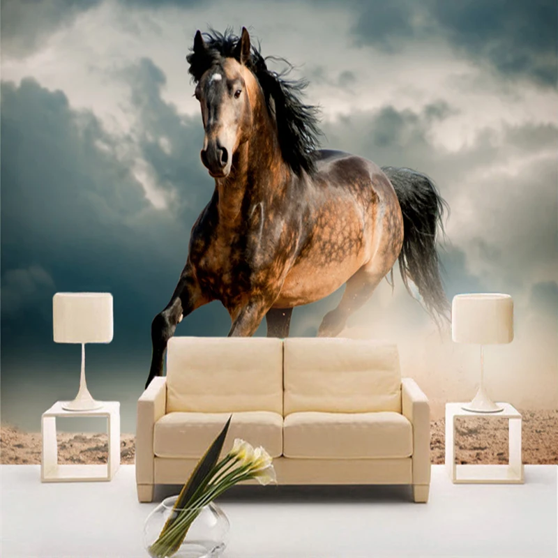 Running Horse 3D Stereo Animal Wallpaper Living Room TV Sofa Backdrop Wall Mural Classic 3D Non-Woven Moisture-Proof Wall Papers
Running Horse 3D Stereo Animal Wallpaper Living Room TV Sofa Backdrop Wall Mural Classic 3D Non-Woven Moisture-Proof Wall Papers