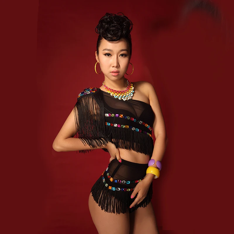 New night club concert singer dj dancers sexy black perspective Yan Diamond stage show suit
New night club concert singer dj dancers sexy black perspective Yan Diamond stage show suit