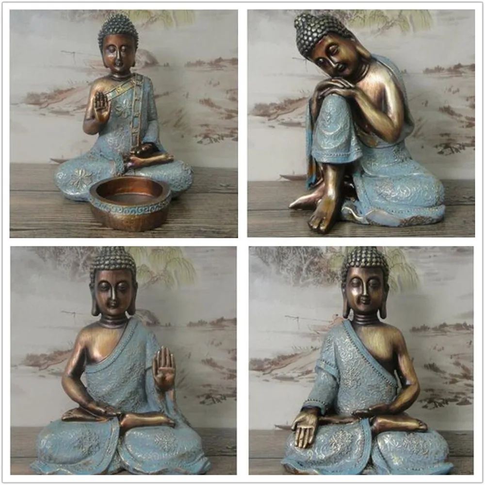 New Antique retro Southeast Asian style hand-painted gilt resin buddha ornaments statue feng shui figurine home decoration craft
New Antique retro Southeast Asian style hand-painted gilt resin buddha ornaments statue feng shui figurine home decoration craft