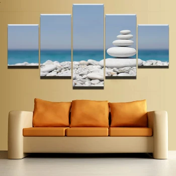 Canvas HD Printed Pictures Framework Home Decor 5 Pieces A Buddha of Stone Painting Seaview Poster Living Room Wall Art Draw
Canvas HD Printed Pictures Framework Home Decor 5 Pieces A Buddha of Stone Painting Seaview Poster Living Room Wall Art Draw