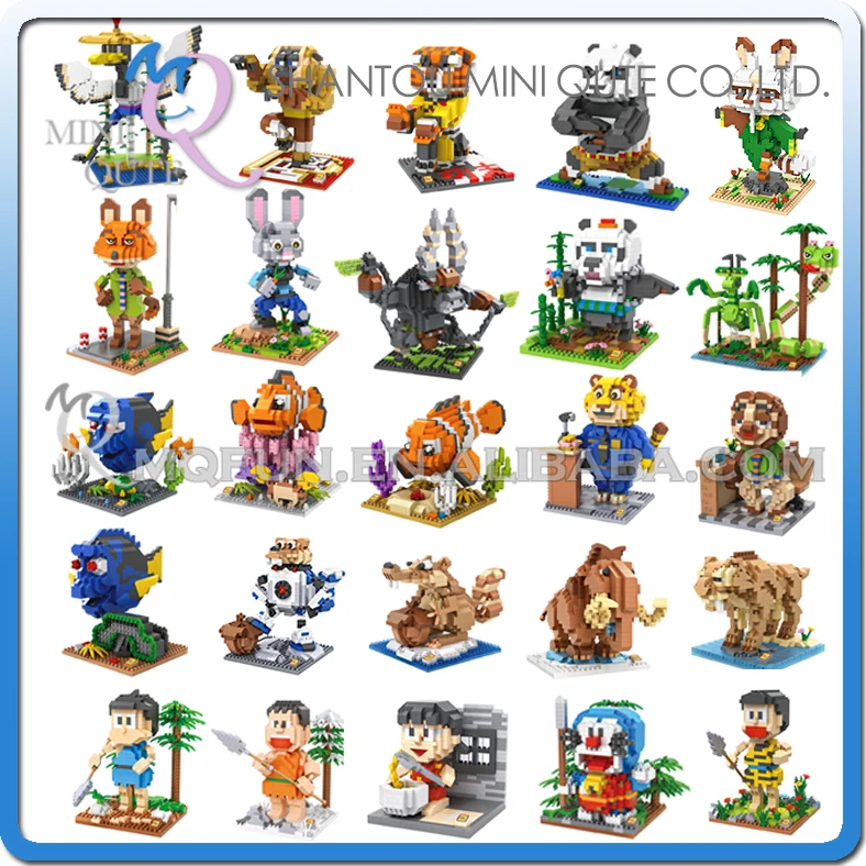 Mini Qute LOZ Anime Doraemon finding neno Zootopia Kung Fu Panda plastic building block model action figures educational toy
Mini Qute LOZ Anime Doraemon finding neno Zootopia Kung Fu Panda plastic building block model action figures educational toy