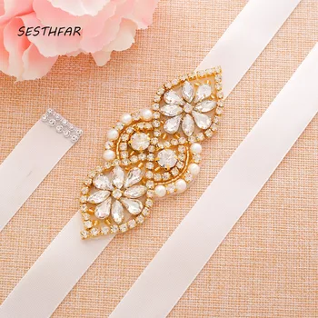 Crystal Bridal Belt Hand Pearls Beaded Wedding Belts G Rhinestones Bridal Sash For Wedding Dresses J111G
Crystal Bridal Belt Hand Pearls Beaded Wedding Belts G Rhinestones Bridal Sash For Wedding Dresses J111G