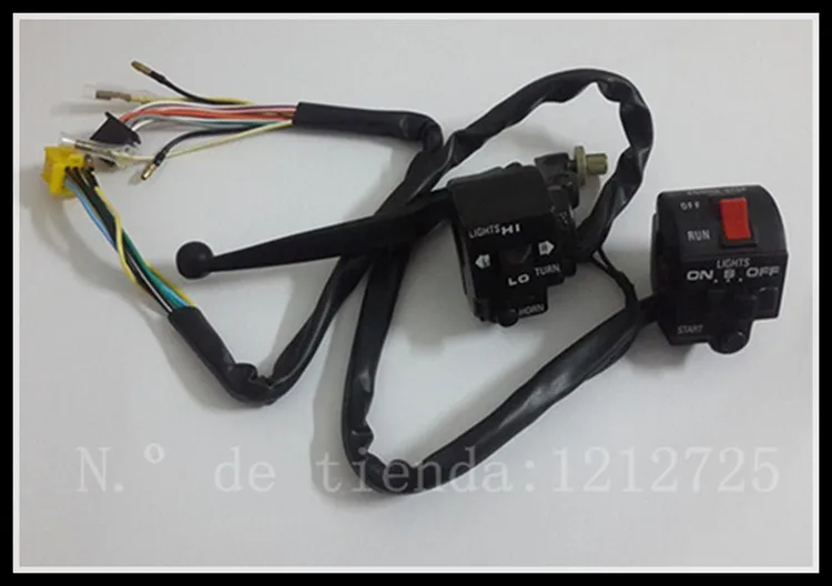 Motorcycle switch assembly GN125 Left or right switch assembly Hand switch assembly
Motorcycle switch assembly GN125 Left or right switch assembly Hand switch assembly